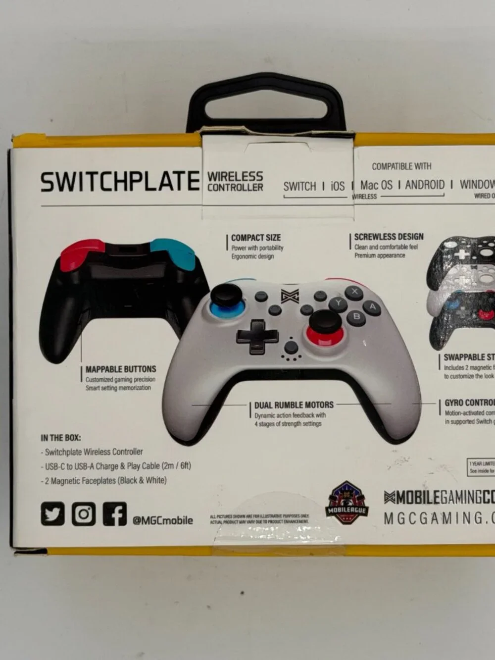 Mobile Gaming Corps SwitchPlate Wireless Controller Switch PC iOS Android